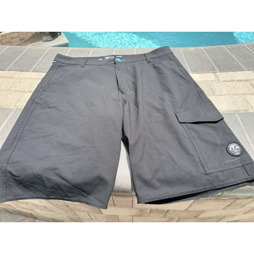 Vans Amphibian Series Men's Hybrid Surf/Cargo Shorts Black Size 36 Made In 2013